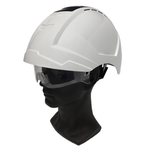 ENHA Ranger – Safety helmet combination for construction and industry | white-black | ventilated
